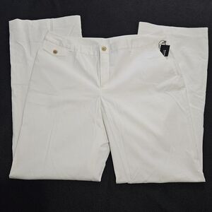 BANANA REPUBLIC White Martin Fit Size 14 Women's Pants